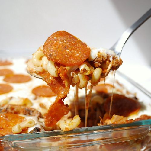 Pizza casserole baked version