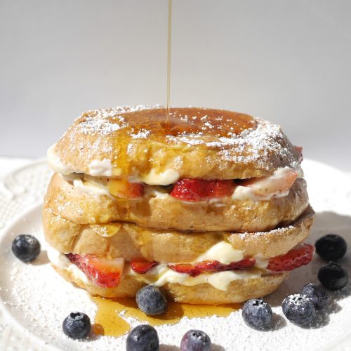 Cheesecake stuffed French toast