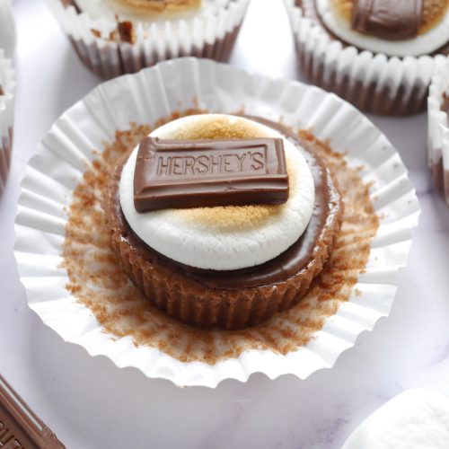 S'mores personal cheesecakes