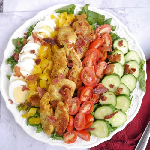 Curried chicken cobb salad