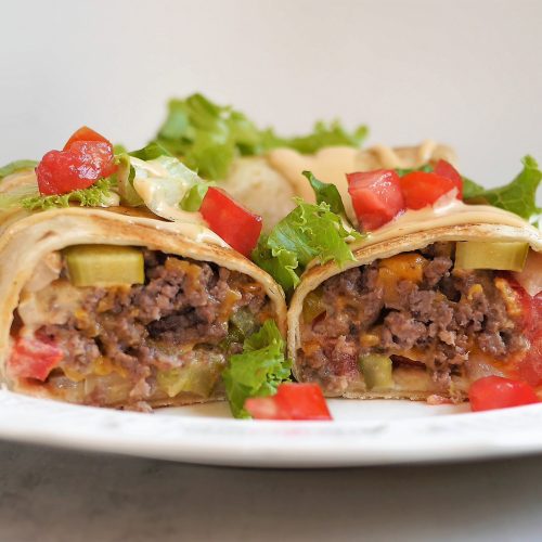 Cheeseburger Crunch burritos (easy dinner idea)