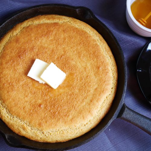 Easy cast iron skillet corn bread