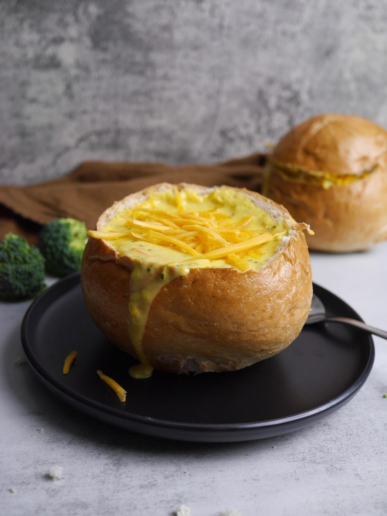 Creamy broccoli cheddar soup